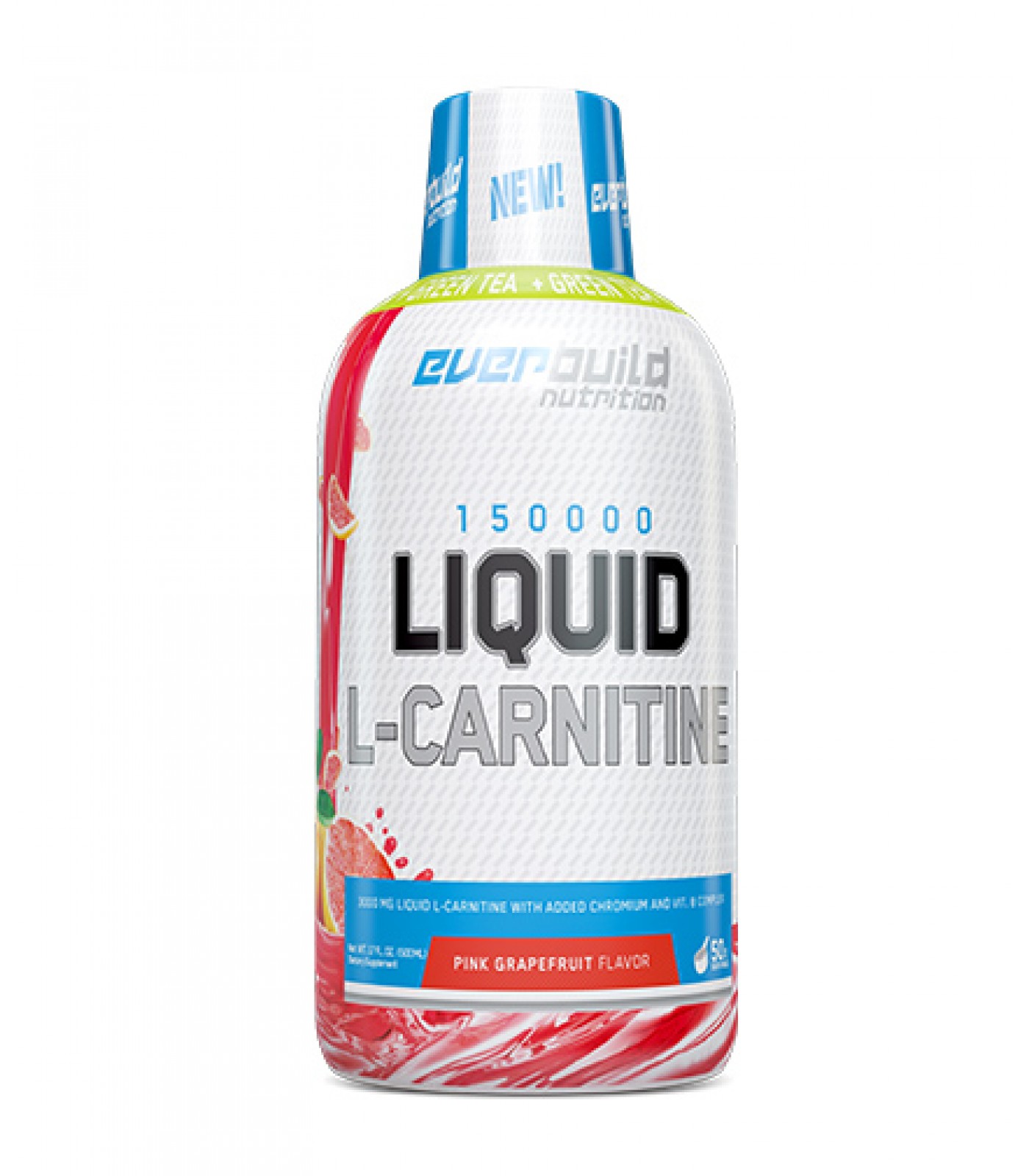 Everbuild - Liquid L-Carnitine 3000mg + Green Tea / 500 ml.